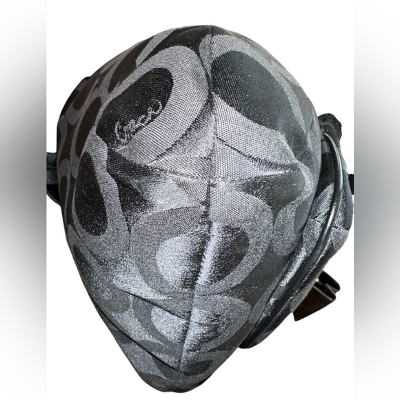 EUC Coach Kristin Black OPTIC Art Sateen Hobo Conv. Bag $378 - Picture 5 of 13